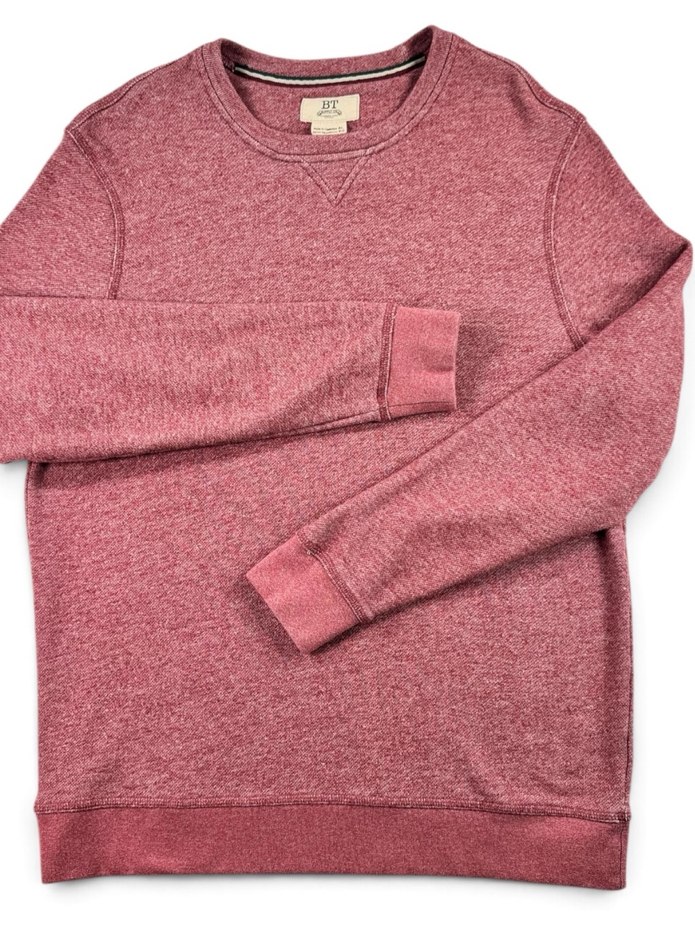 But Supply Co. Men's Crewneck Sweatshirt in Heathered Cabernet / L